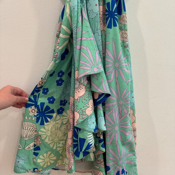 Oopscool Off-The-Shoulder Printed Dress L - Picture 3 of 7